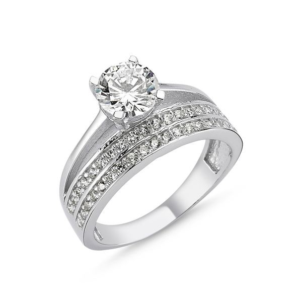 Serena Inel Argint 925 Rodiat Model Verigheta Si Inel De Logodna 7307o939 Onlinebijoux Ro