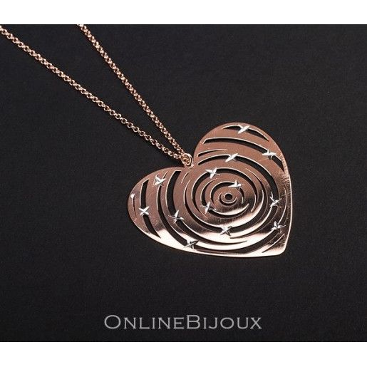 Rose, colier argint 925, placat cu aur roz, un cadou special pentru cei dragi