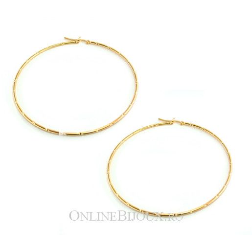 Kim,Cercei placati cu aur de 18k, colectia Golden Shine Brazil