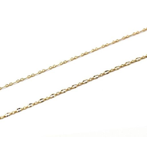 Lant placat cu aur 18 K, 2 microni, productie Brazilia, model diamantat 6327O314