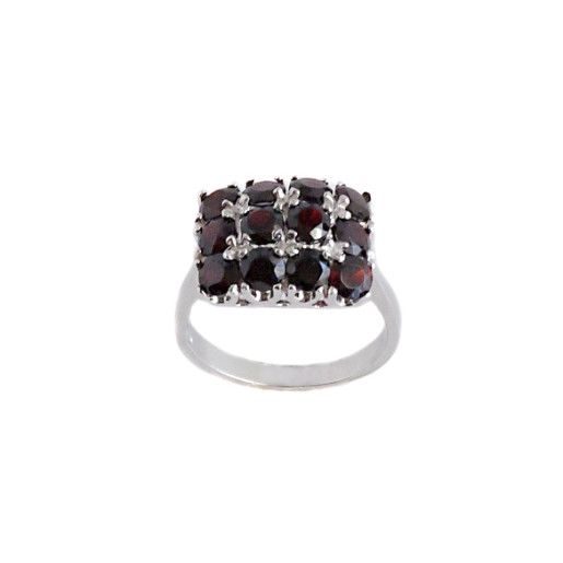 Garnet, inel argint 925, rodiat - 7014O959