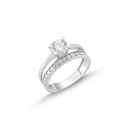 Simplicity, inel argint 925, rodiat, model inel logodna si verigheta 7309O930