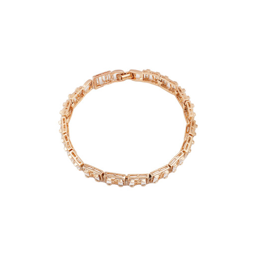 Bratara placata cu aur 18k,cu pietre zirconia albe,model tenis