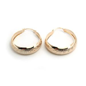 Cercei placati cu aur, colectia Golden Shine-649O817