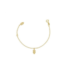 Bratara placata cu aur de 18 k , 2microni, productie Brazilia7551O416