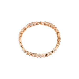 Bratara placata cu aur 18k,cu pietre zirconia albe,model tenis