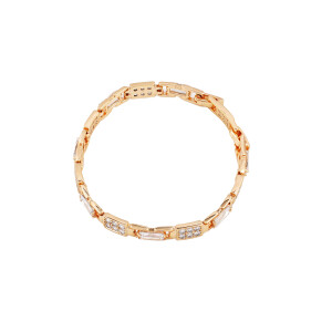 Bratara placata cu aur 18k,cu pietre zirconia albe