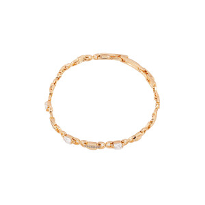 Bratara placata cu aur 18k,cu pietre zirconia albe
