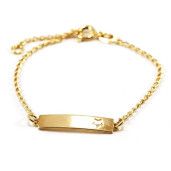 Bratara placata cu aur de 18k-2 microni, productie Brazilia - model pentru copii - 6684O411