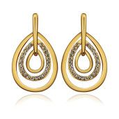 Cercei placati cu aur, colectia Golden Shine-6704O818