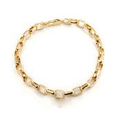 Bratara placata cu aur de 18 k, colectia Golden Brazil, model za in za