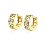 Cercei placati cu aur, colectia Golden Shine-7172O820