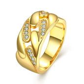 Clasic line, inel placat cu aur de 18k, 2 microni - 7176O924
