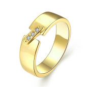 Silmply style, inel placat cu aur de 18 k - 7330O922