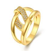 Inel placat cu aur de 18 K, colectia Golden Shine - 7331O922