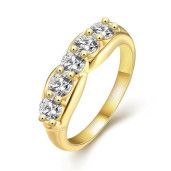 Inel placat cu aur de 18 K, colectia Golden Shine - 7332O922