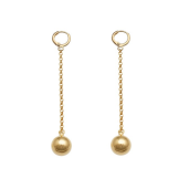 Cercei placati cu aur de 18 k, colectia Golden Ball -7348O817