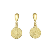 Cercei placati cu aur de 18 k, colectia Golden shine -7350O811