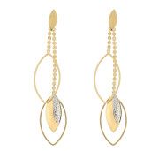 Cercei placati cu aur de 18 k, productie lux Brazilia -7356o849