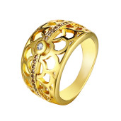 Inel placat cu aur de 18 k, design modern 7458O924