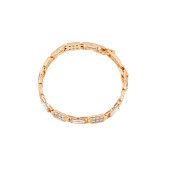 Bratara placata cu aur 18k,cu pietre zirconia albe