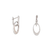 Cercei argint 925, inchidere clasica